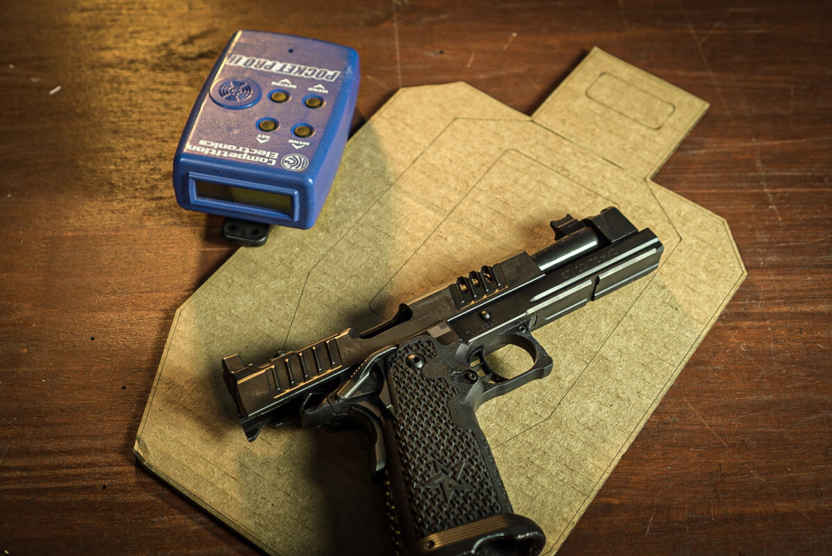 Pistol, shot timer, Reduced size ipsc target