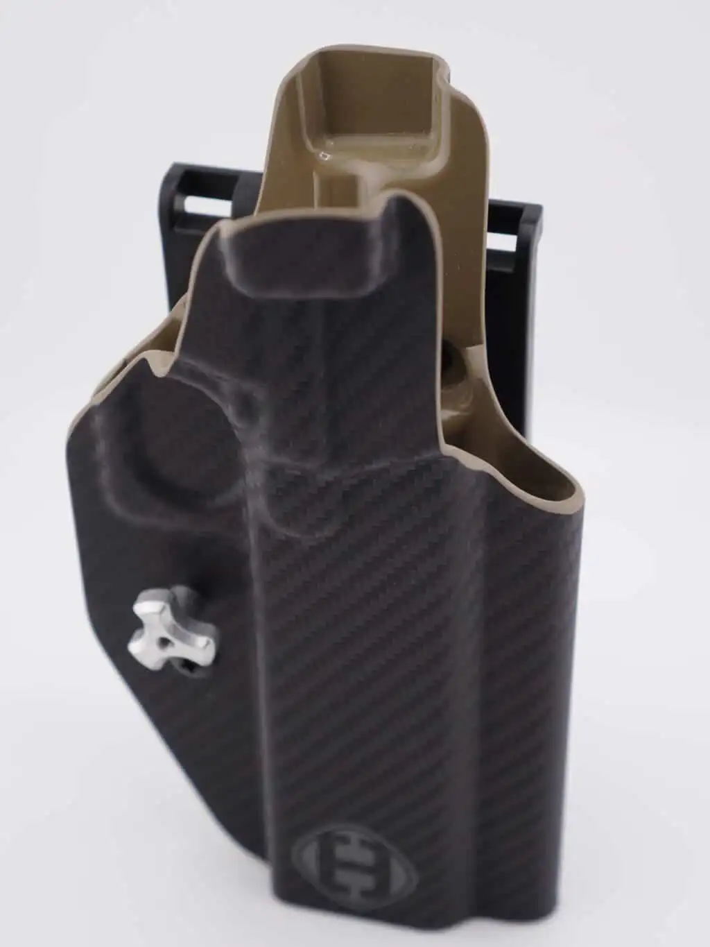 CARBON FIBER BLACK/COYOTE COLORED ATLAS ATHENA HOLSTER - Hammer Armament Inc