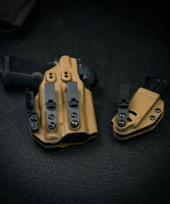 CONCEALED CARRY HOLSTER AND MAG POUCH FOR THE STACATO HD P4 WITH TLR-7 HL-X